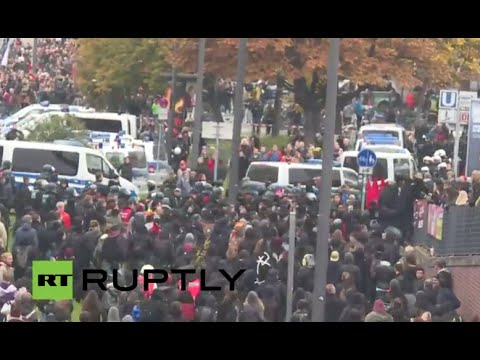 Youtube: LIVE: HoGeSa 1st anniversary rally to meet massive counter-demo in Cologne