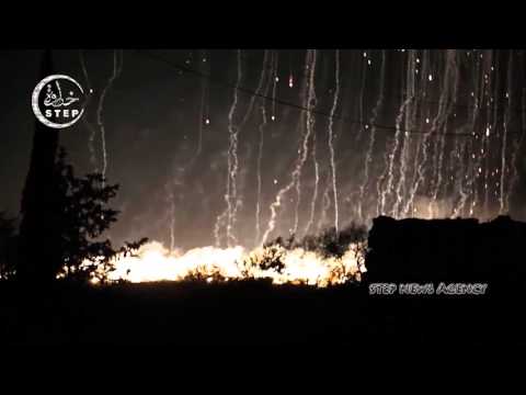 Youtube: الطائرات الروسية تستخدم قنابل فوسفور محرمة دوليا في قصف المدنيين بريف ادلب