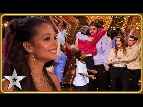Youtube: GOLDEN BUZZER act Chickenshed bring Alesha to tears! | Auditions | BGT 2023