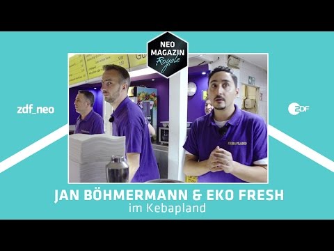 Youtube: Jan Böhmermann und Eko Fresh im Kebapland - Wetteinlösung | NEO MAGAZIN ROYALE - ZDFneo
