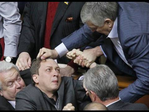 Youtube: Ukrainian Parliament Fight