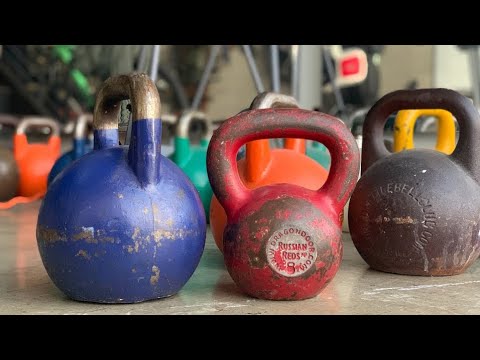 Youtube: Hard Vs Soft (competition) style kettlebells