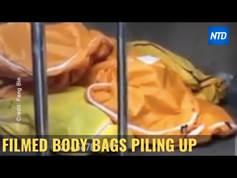 Youtube: Funeral Van outside of Wuhan Hospital piling up with body bags | NTDTV