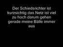 Youtube: Mike Krüger - Das Netz ist viel zu hoch (Lyrics)