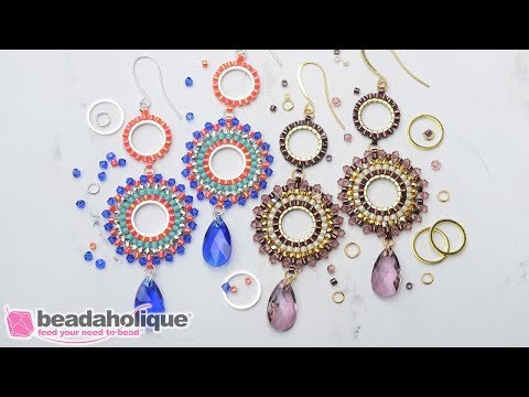 Youtube: How to Make the Beaded Statement Earring featuring Swarovski Crystals Kit by Beadaholique