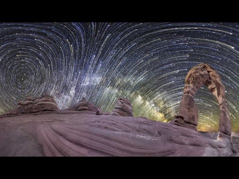 Youtube: Planetary Panoramas - 360 Degree Night-Sky Time-Lapse by Vincent Brady, Music by Brandon McCoy