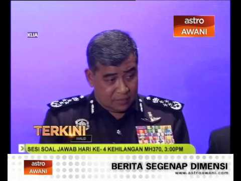 Youtube: Q&A on missing MH370 flight with IGP (3:00pm, 11/3/2014)