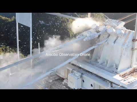 Youtube: Arecibo Observatory - drone and ground view during the collapse & pre-collapse historical footage