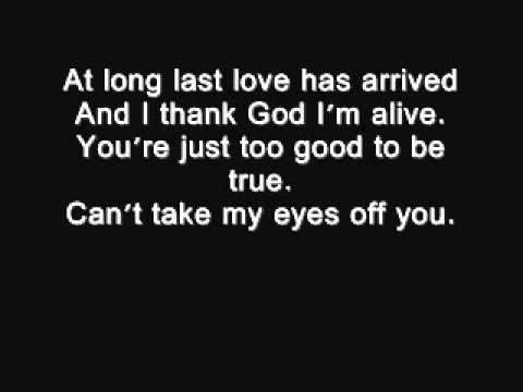 Youtube: I love you baby - Frank Sinatra lyrics.wmv