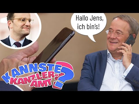 Youtube: Telefonjoker! Armin Laschet ruft Jens Spahn an! | Kannste Kanzleramt? | Bundestagswahl 2021 | SAT.1