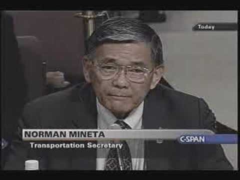 Youtube: 911 Commission - Trans. Sec Norman Mineta Testimony