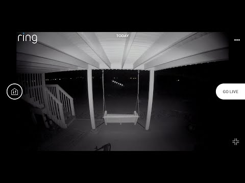 Youtube: Mysterious row of 6 orbs or spider web?