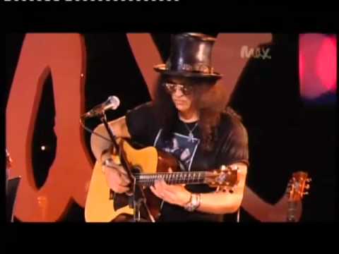 Youtube: Sweet Child O' Mine - Rare Acoustic - Slash & Myles Kennedy - Live Max Sessions 2010 HQ
