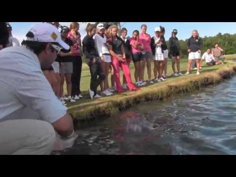 Youtube: Shark feeding at Carbrook Golf Club - 2012 Australian Girls Amateur