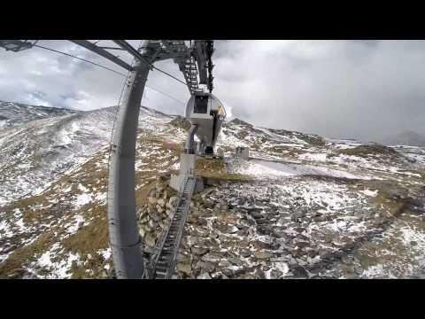 Youtube: taking an aerial cable car from Zermatt ZBAG-lz to Trockener Steg