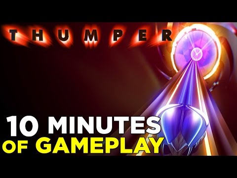 Youtube: 10 Minutes of THUMPER Psychedelic 'Rhythm Violence' Gameplay: Level 4