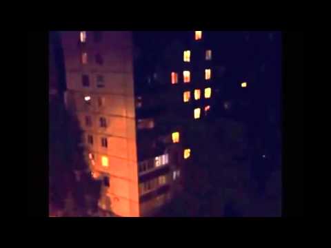 Youtube: Slenderman? Stick creature cliimbs building in Russia