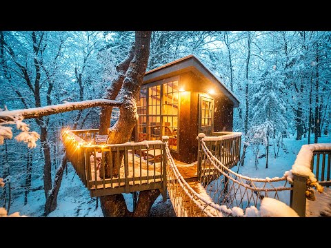 Youtube: Unique & Cozy Winter Getaways (Treehouse, A-frame, Log Cabin)