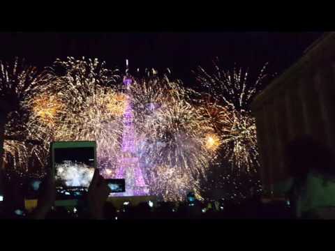 Youtube: Bastille day France Eiffel Tower Fireworks part 1 2016