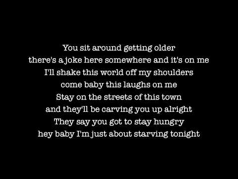 Youtube: Bruce Springsteen - Dancing in the Dark (Lyrics)