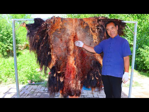 Youtube: HUGE YAK Skin With The Best Street Food Recipe! Irresistible Spicy Flavor! | Uncle Rural Gourmet