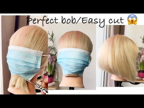 Youtube: Comment couper ses cheveux en carré plongeant avec un masque 😷😱😱