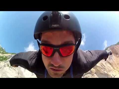 Youtube: best basejump wingsuit flight compilation with sound in HD