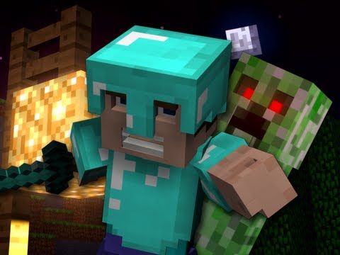 Youtube: "Revenge" - A Minecraft Parody of Usher's DJ Got Us Fallin' In Love (Music Video)