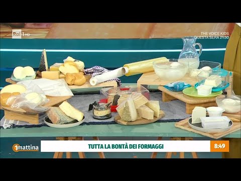 Youtube: La grande varietà dei formaggi italiani - Unomattina 15/11/2024