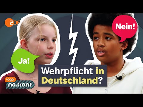 Youtube: Sollte es wieder einen verpflichtenden Wehrdienst geben? | logo! no.front | Schüler-Debatte
