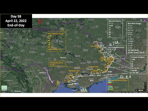 Youtube: Ukraine: military situation update with maps, April 22, 2022