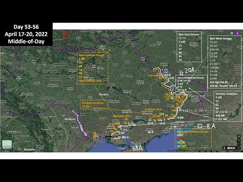 Youtube: Ukraine: military situation update with maps, April 17-20, 2022