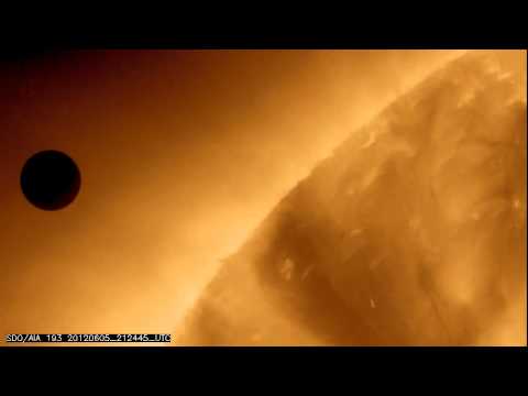 Youtube: NASA SDO - Venus approaching in 191 Anstrom