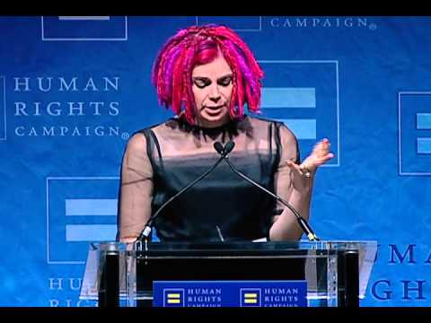 Youtube: Lana Wachowski receives the HRC Visibility Award