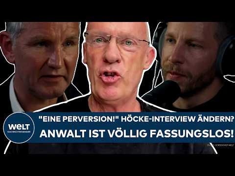 Youtube: DEUTSCHLAND: "Eine Perversion!" Höcke-Interview ändern? Anwalt ist völlig fassungslos!
