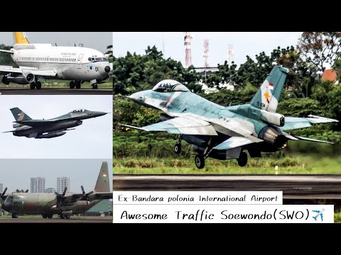 Youtube: Ex-Bandara polonia International Airport with a spectacular classic traffic and F-16(Lanud Soewondo)