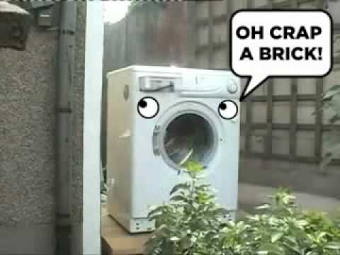 Youtube: Waschmaschine vs. Ziegelstein Remix