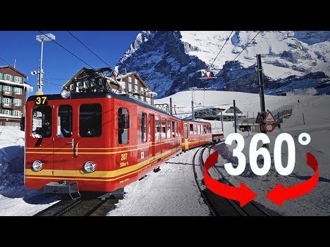 Youtube: Fahre mit der Jungfraubahn zum höchsten Bahnhof Europas I 360-Grad-Video