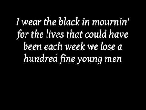 Youtube: Johnny Cash - Man in black with lyrics