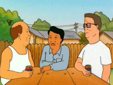 Youtube: Hank Hill: So are you Chinese or Japanese??