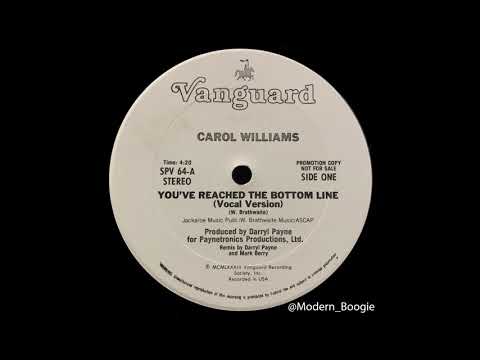 Youtube: Carol Williams - You've Reached The Bottom Line (1983)