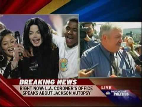 Youtube: L.A. Coroner's Office Michael Jackson Press Conference