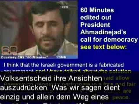 Youtube: Mediale US Kriegspropaganda gegen Ahmadinejad - Konzernmedien lassen grüßen