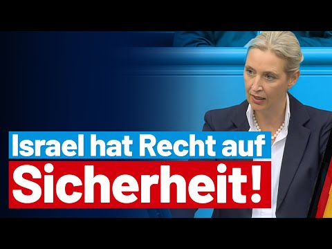 Youtube: Alice Weidel zur Lage in Nahost! - AfD-Fraktion im Bundestag