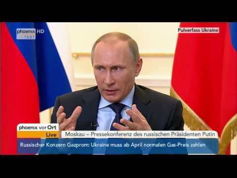 Youtube: Pulverfass Ukraine - PK von Wladimir Putin am 04.03.2014