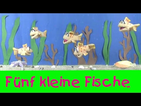 Youtube: 5 kleine Fische || Kinderlieder Puppenvideo