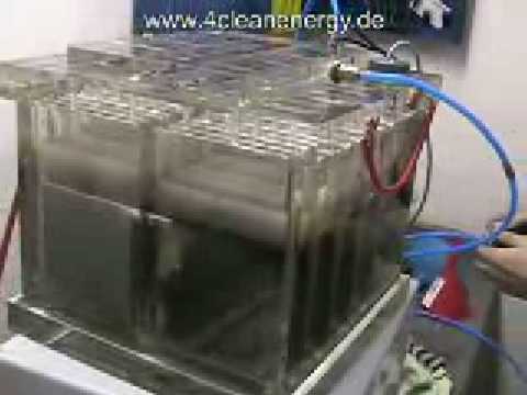 Youtube: Elektrolyseur reiner Wasserstoff kein HHO Elektrolyse Joe Cell Wasserauto