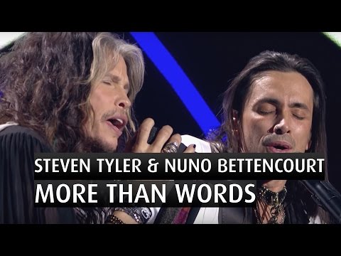 Youtube: Steven Tyler & Nuno Bettencourt "More than words"  - The 2014 Nobel Peace Prize Concert