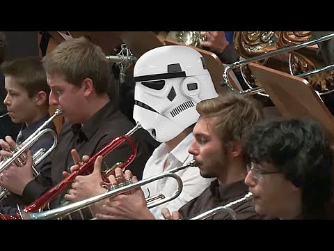 Youtube: Jedi  Orchestra plays Star Wars The Throne Room. Conducted by Jedi Master Andrzej Kucybała