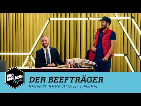 Youtube: Der Beefträger bringt Beef aus Sachsen | NEO MAGAZIN ROYALE mit Jan Böhmermann - ZDFneo